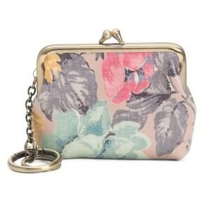 Patricia Nash Borse Leather Frame Coin Purse Kiss Lock Wallet Gift Box